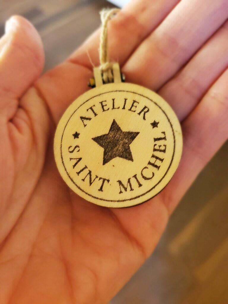 Arrière pendentif saint François d'Assise